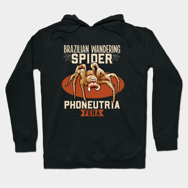 Brazilian wandering spider Hoodie by Modern Medieval Design